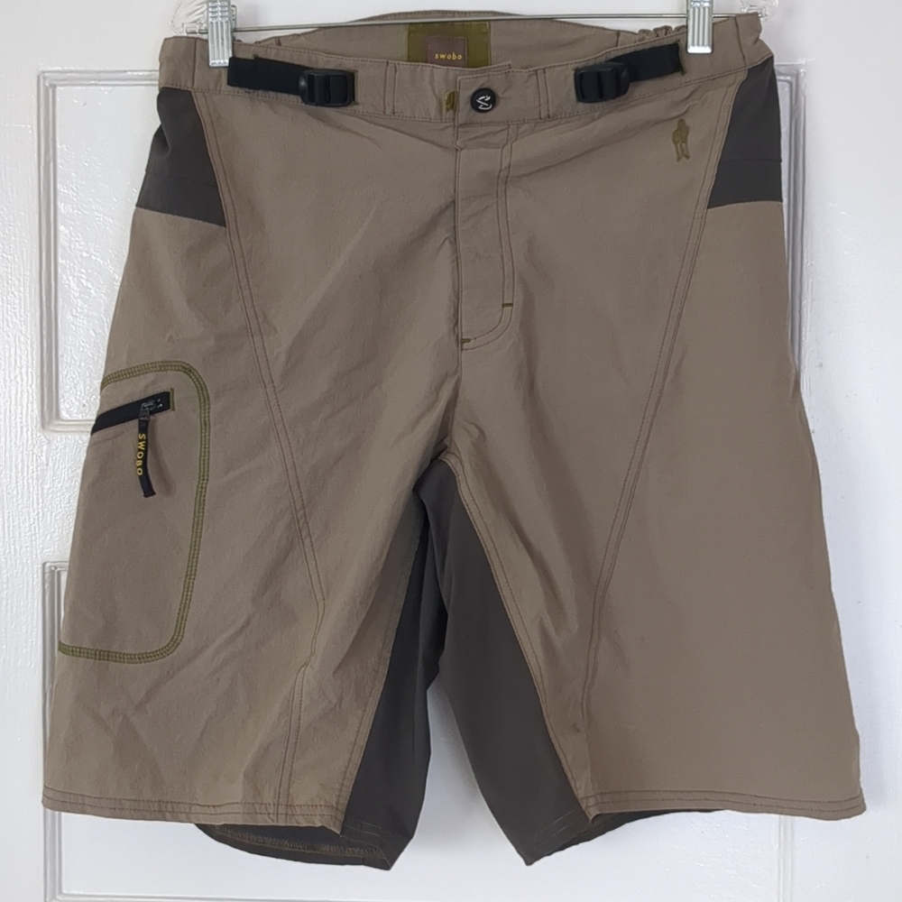Men's Athletic Shorts in Tan and Gray